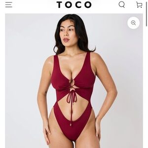Toco Swim Carib One piece NWT